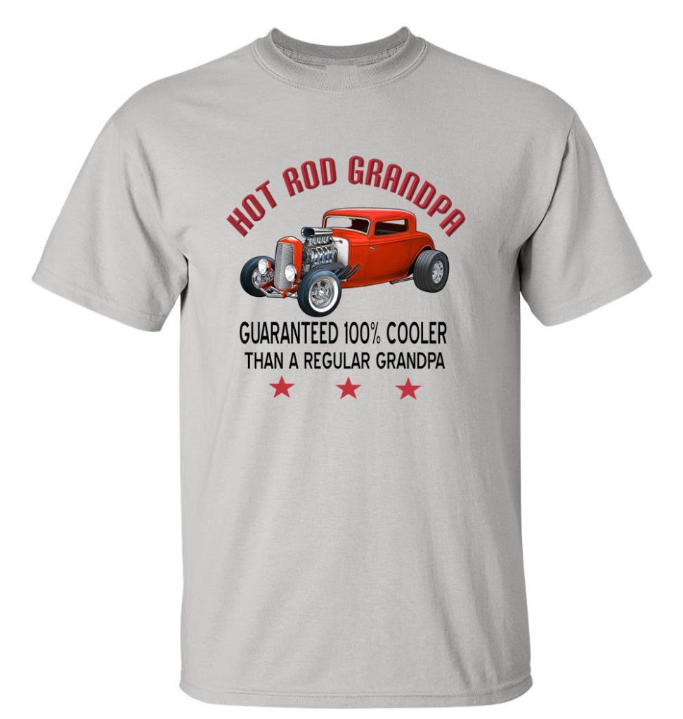 Hot Rod Grandpa Guaranteed 100 Percent Cooler Than Regular Grandpa Car T-Shirt gallery
