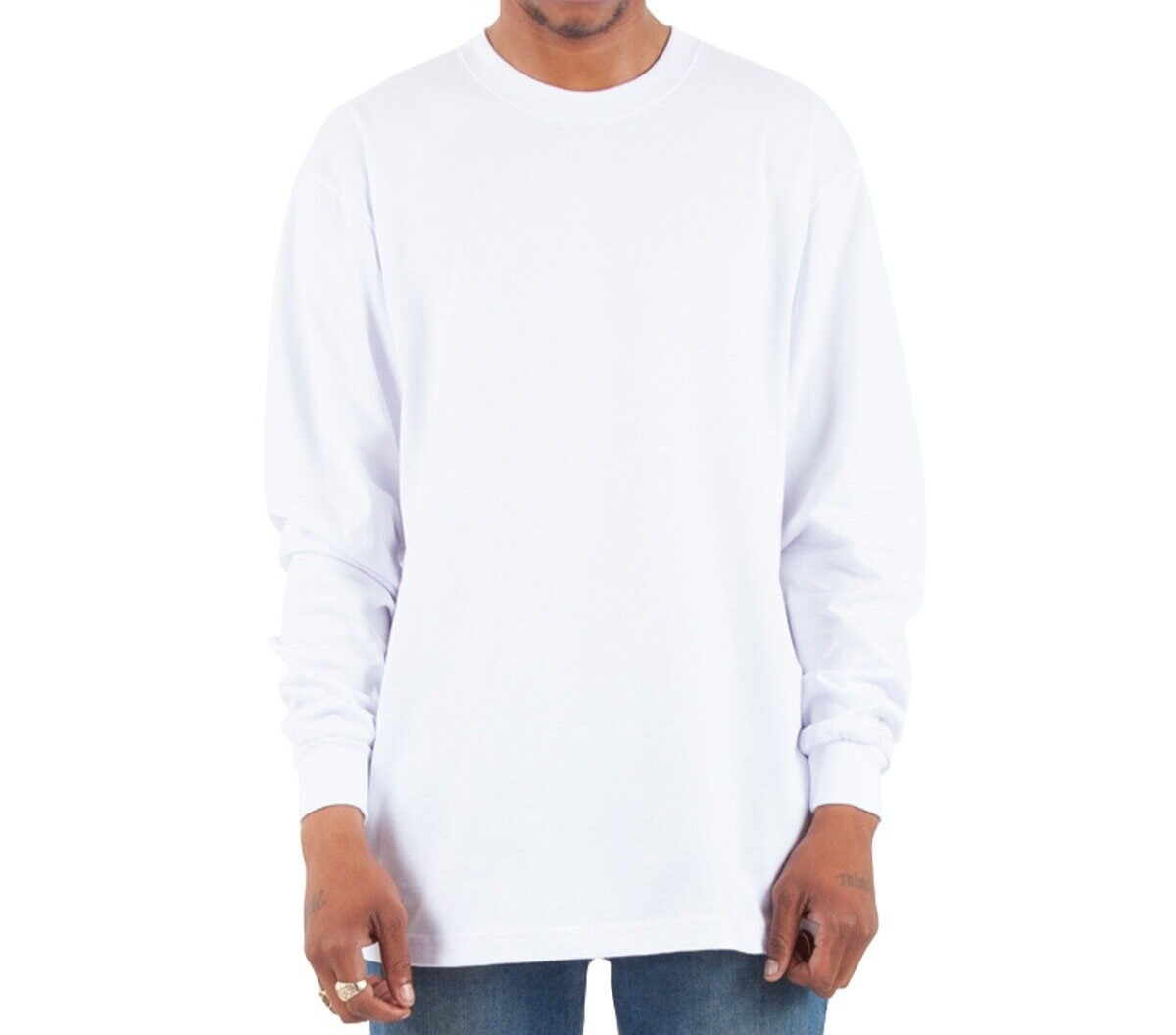 Shaka Wear Max Heavyweight Long-Sleeve T-Shirt Plain Crewneck Tee New S-5XL gallery