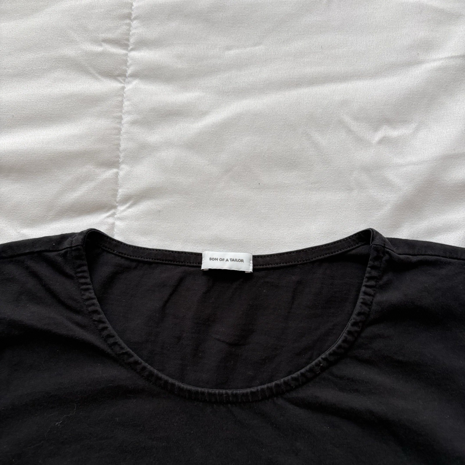 Son of a Tailor Black T Shirt Tee Mens 100% Supima Cotton Basic Crew Neck Luxury gallery