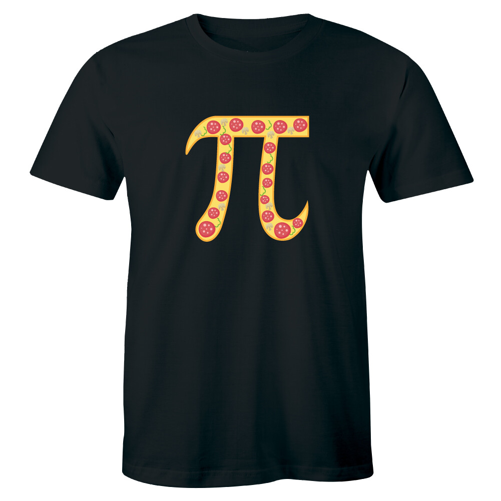 Pizza with Pi Math Symbol Funny Food Lover T-Shirt for Men gallery