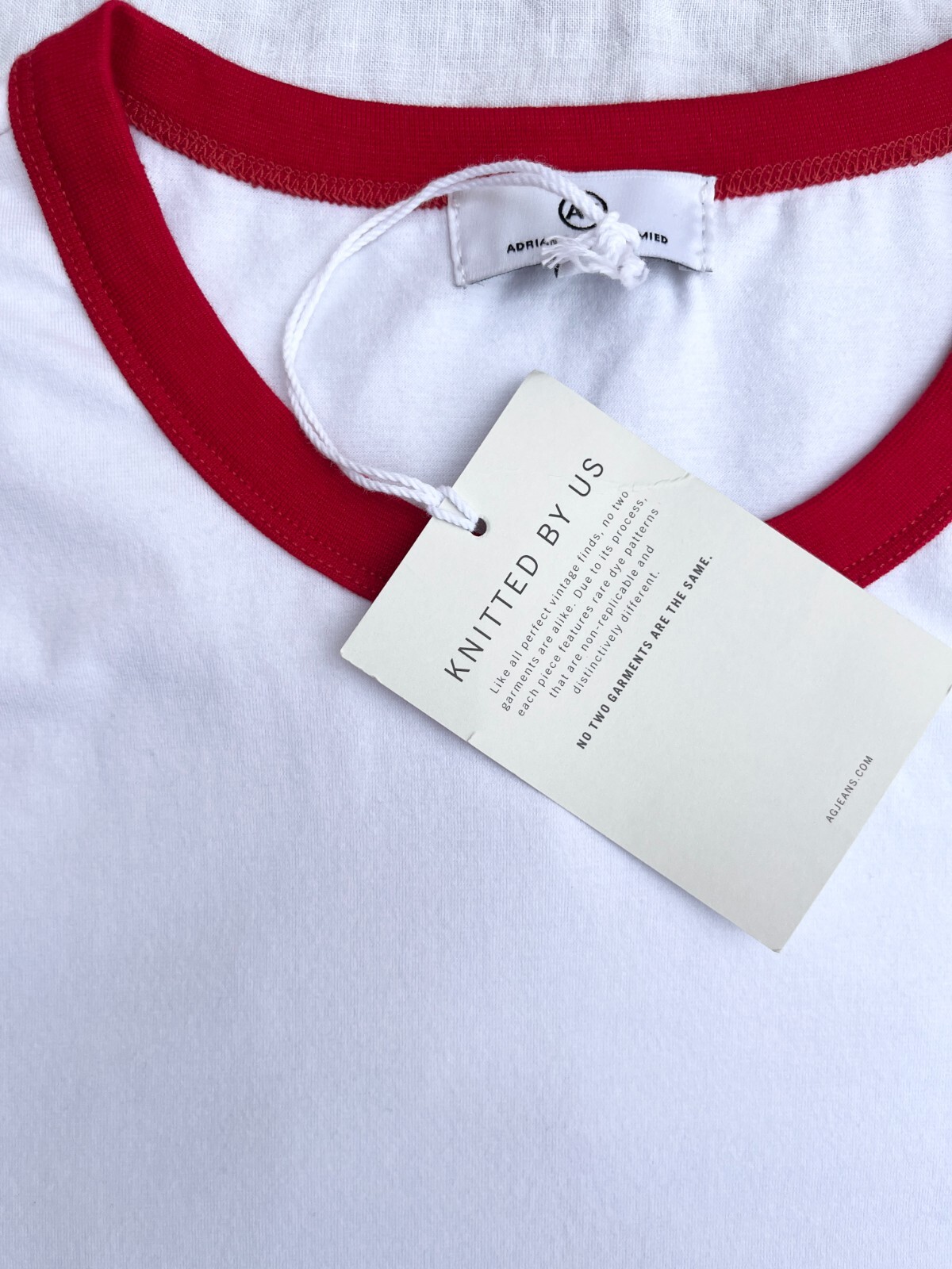Adriano Goldschmied Men’s Medium Crewneck White T-Shirt Brand New with Tags gallery