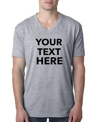 Custom Text, Logo- Next Level Men’s Premium CVC V-Neck Soft T-Shirt 6240