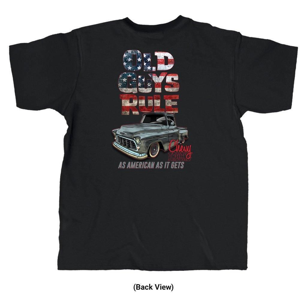 Old Guys Rule Chevy Trucks "As American As It Gets" Men's T-Shirt, Choose Size gallery