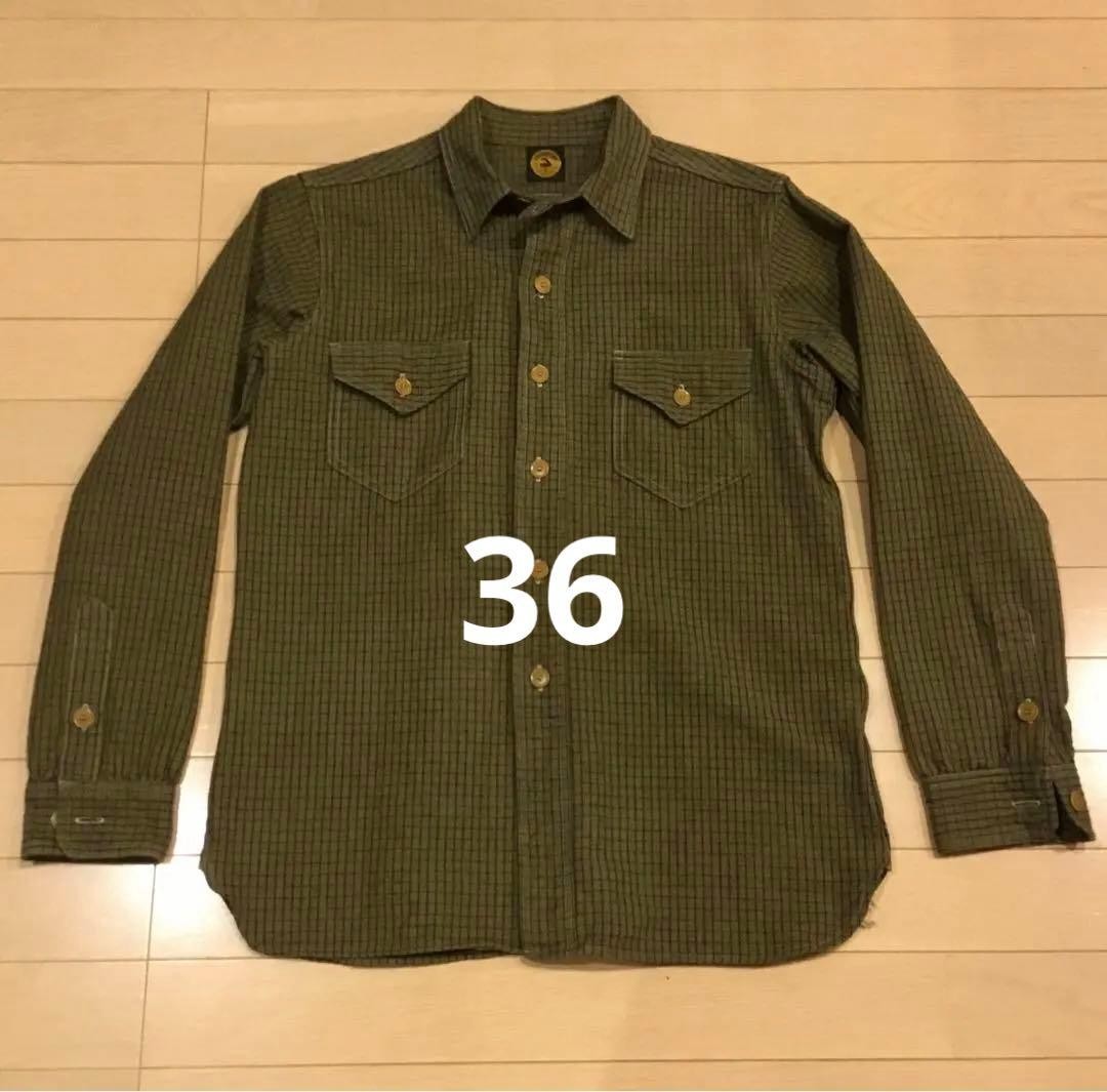 JOHN GLUCKOW WAREHOUSE The Madison Shirt JG17 Size 36 One Wash Dobby Check Men gallery