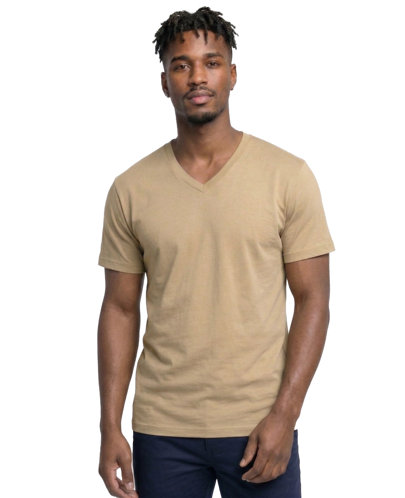 Access Men's Heavyweight Short Sleeve Cotton V-Neck T-Shirt (Pack of 3) gallery