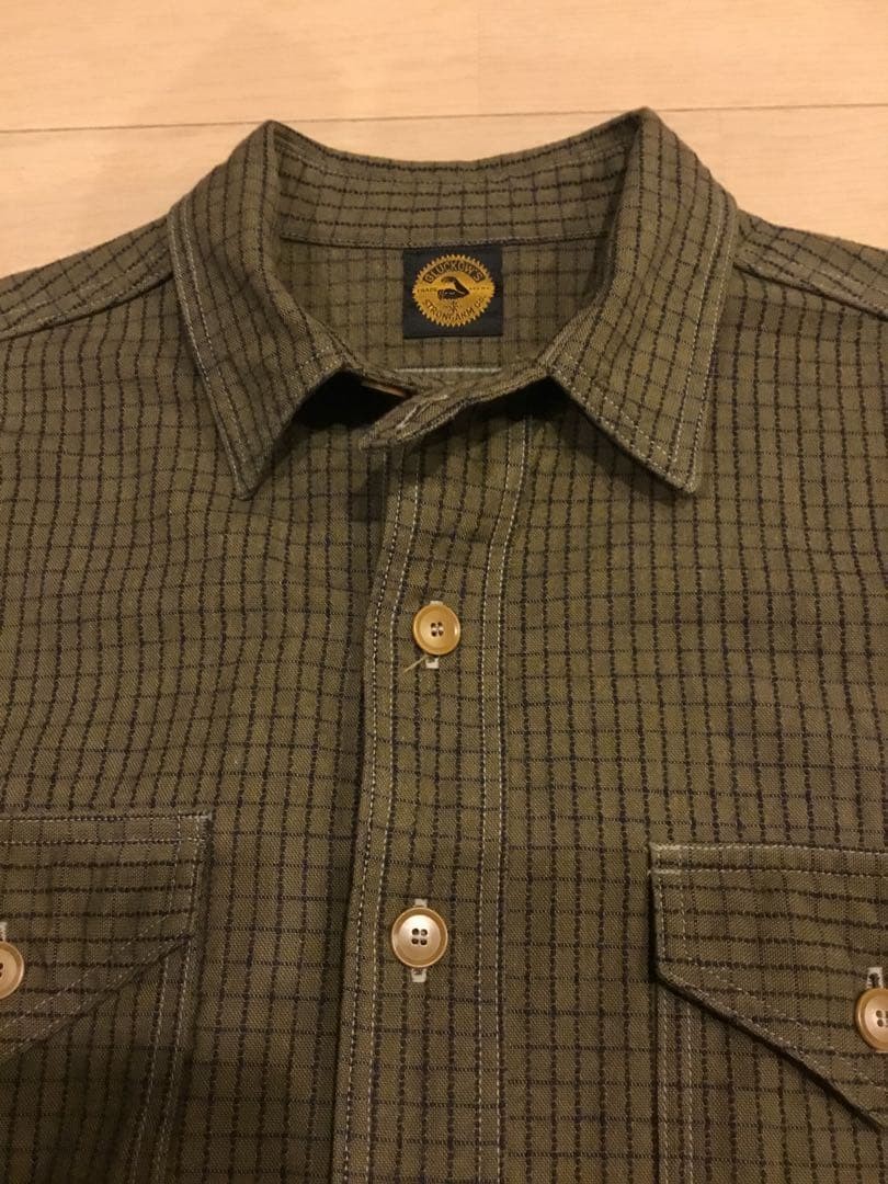 JOHN GLUCKOW WAREHOUSE The Madison Shirt JG17 Size 36 One Wash Dobby Check Men gallery