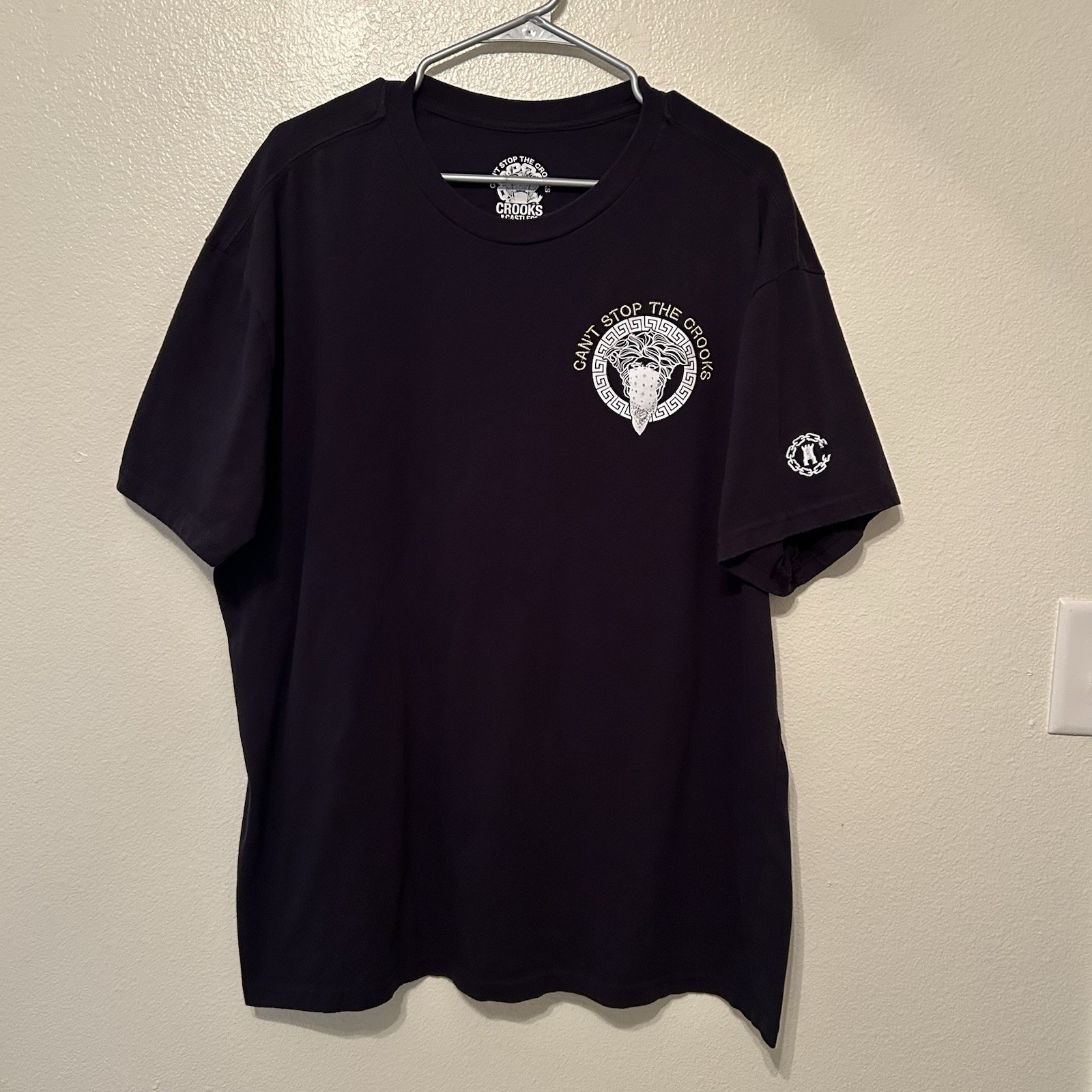 Crooks & Castles Medusa Shirt 2XL Can’t Stop The Crooks Embroidered Black BG27 gallery