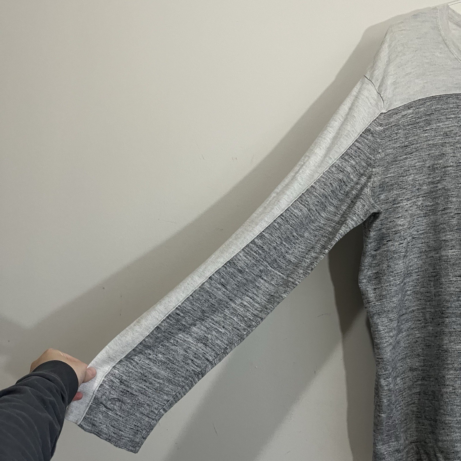 Vince Mens XXL Gray Sweater Tee Long Sleeve Cotton Cashmere Modal Lightweight * gallery