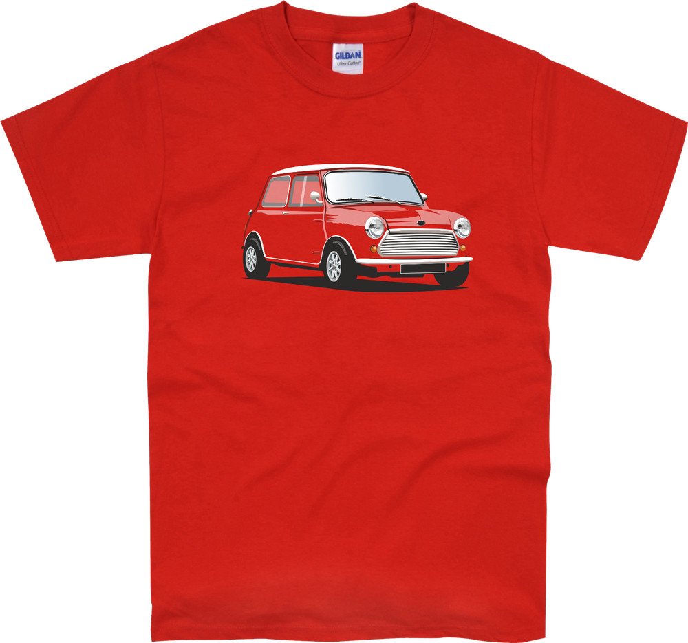 BL Mini T Shirt, Personised Plate Classic Car 11 colours Great Gift Idea S-5XL