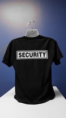 SECURITY Guard Bouncer Staff Event T-Shirt Short Sleeve Black Small Large XLarge
