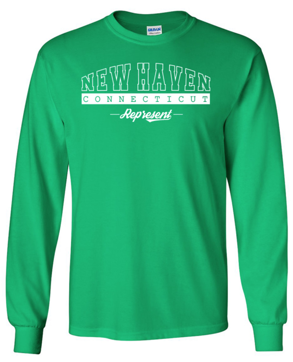 New Haven Connecticut State T-Shirt Long Sleeve Graphic Tees Unisex Apparel Text gallery