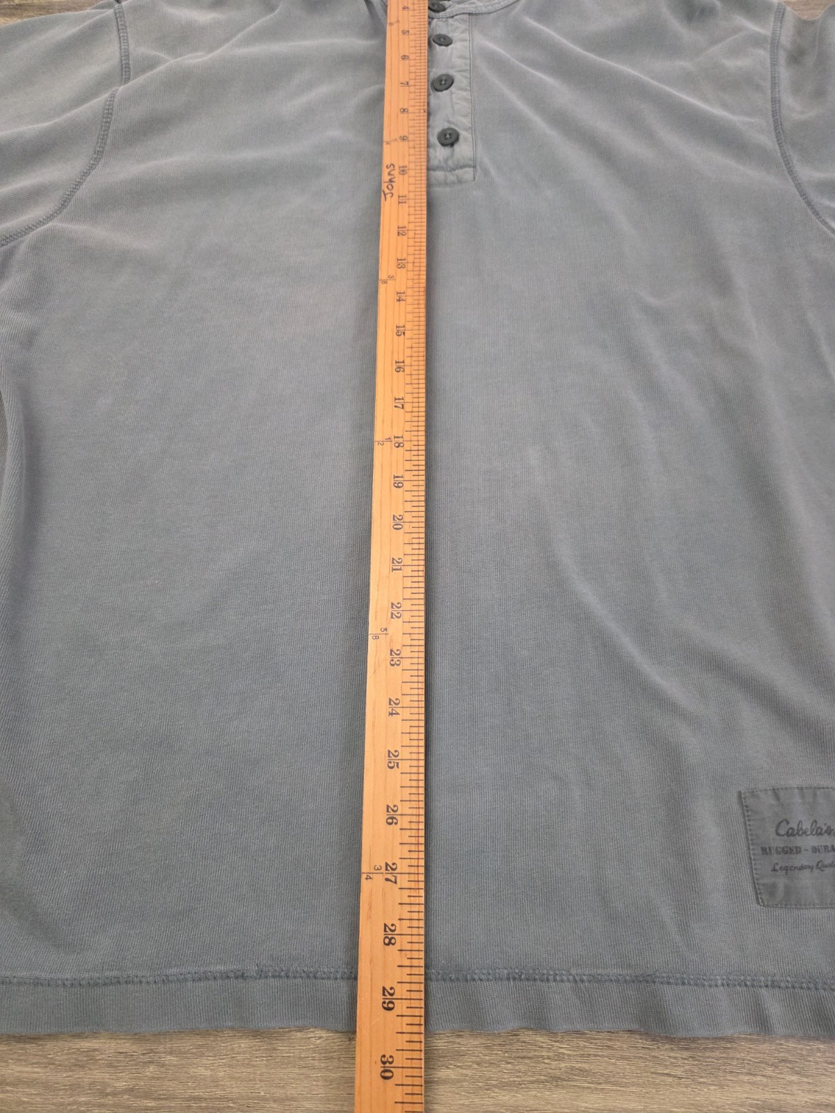 Cabela's Outdoor Gear Henley Shirt Men's Large Green Long Sleeve Hiking gallery