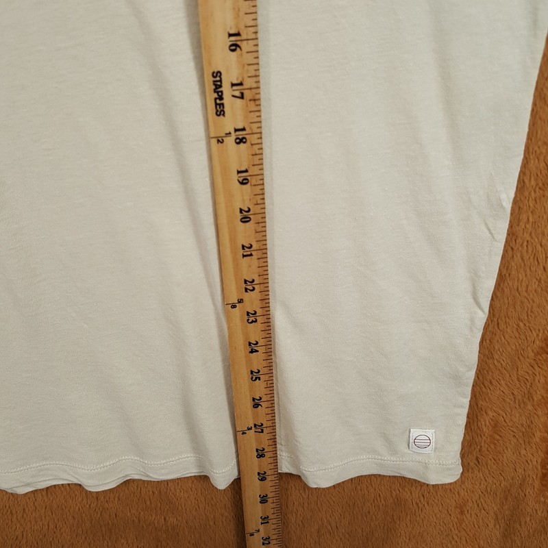 MARINE LAYER Shirt Mens Large Tan Pullover Slub Pocket Tee Hemp Blend gallery