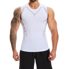 Mens Compression Tank Top Vest Sleeveless Athletic Bodybuilding Muscle Shirt Gym