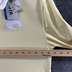 NWT Costa Technical Crew Pale Yellow Long Sleeve Shirt TECHCREW Medium Outdoor