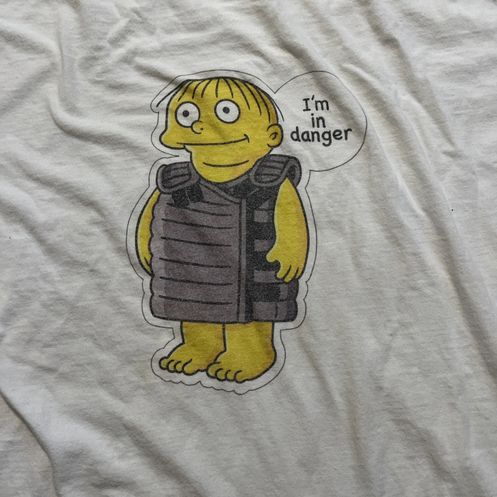 The Simpsons Ralph Wiggum T-Shirt Men’s XL White I’m In Danger gallery