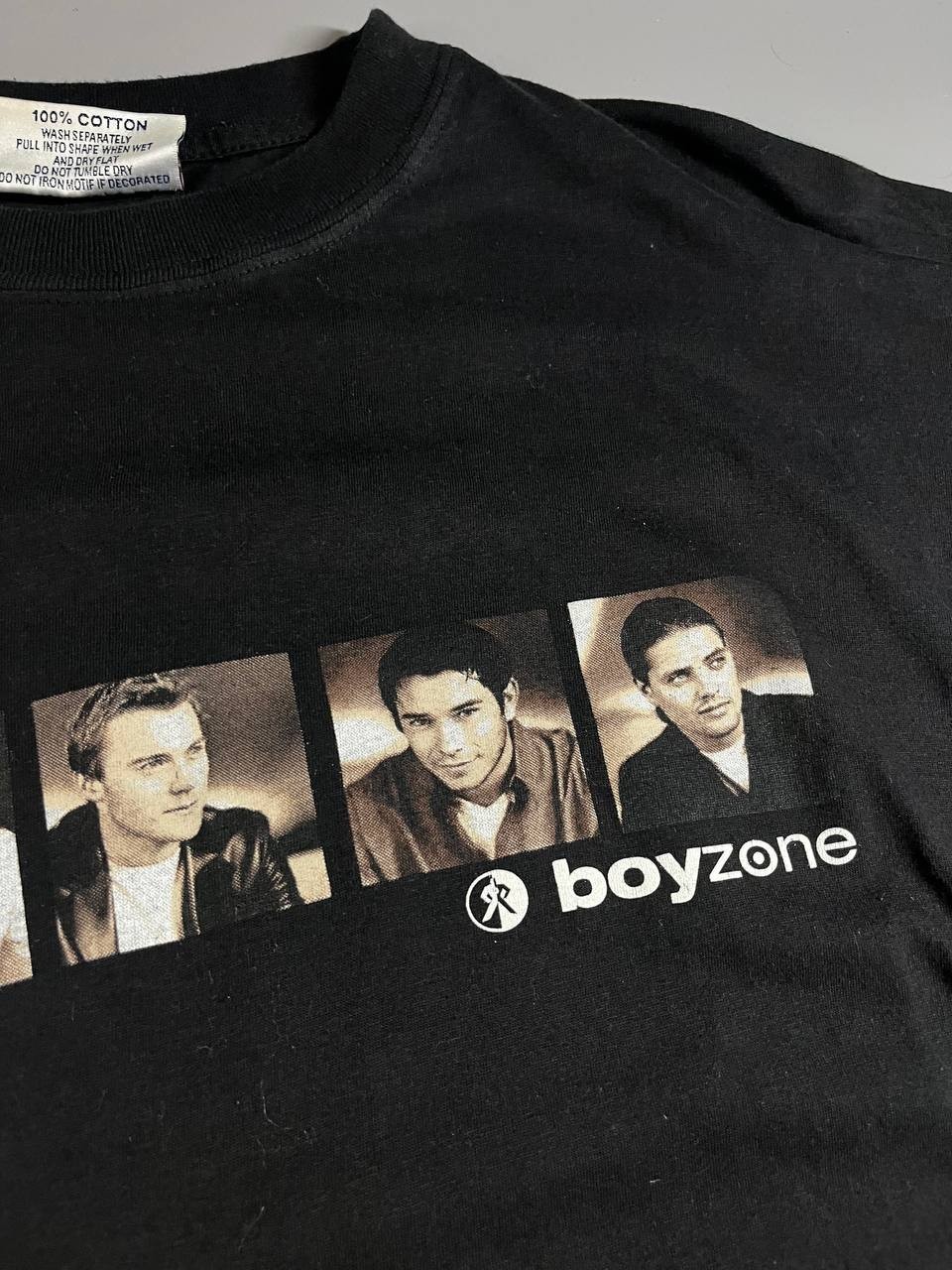Vintage 1999 Boyzone Tour T-Shirt Mens M Black Graphic Band Merch 90s Pop gallery