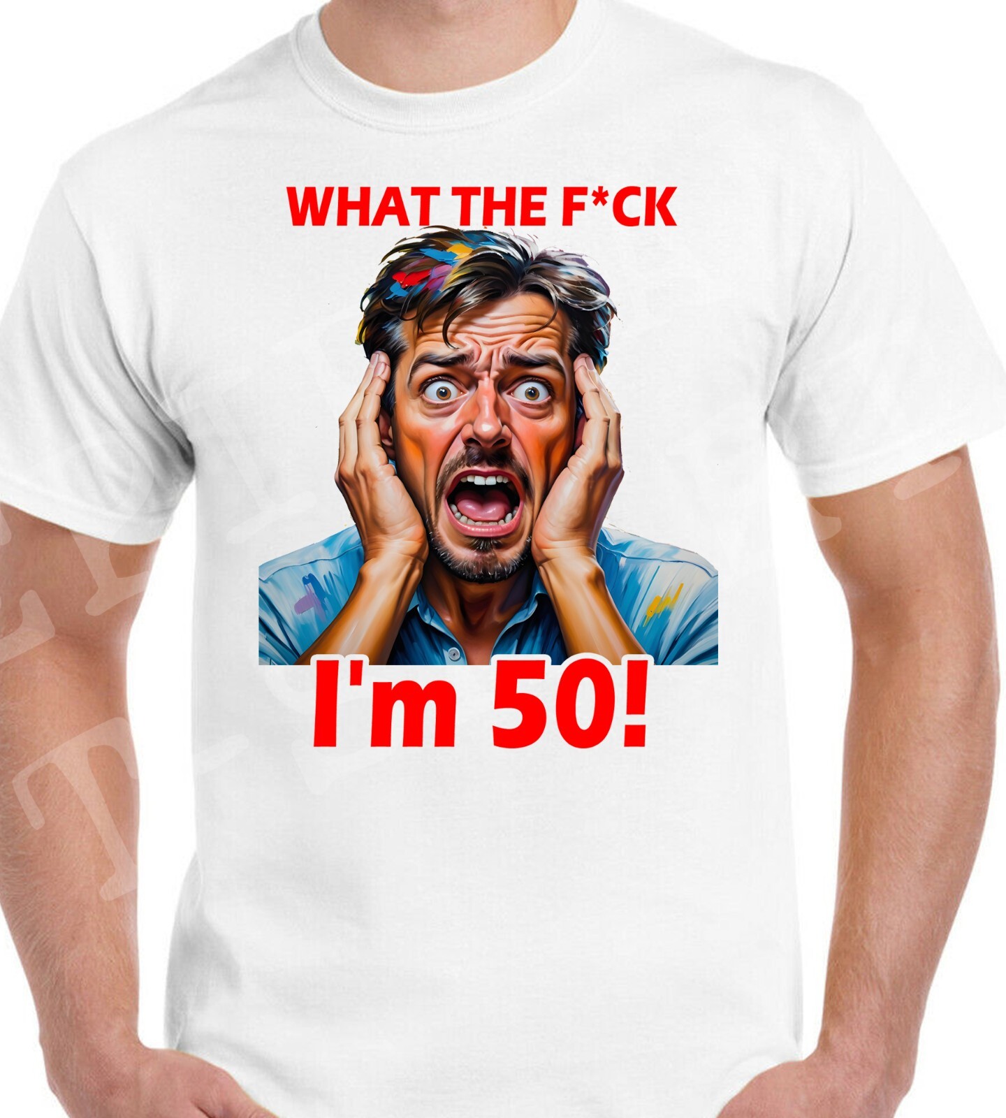 Men’s 50th Birthday T-Shirt Gift 60th 40th 30th Present Party Dad Grandad 70th