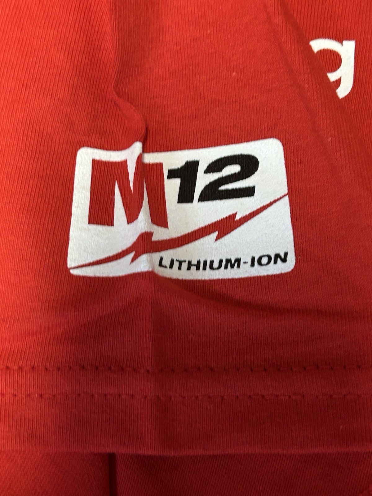 Milwaukee Tools Nothing But Heavy Duty Red T-Shirt Short Sleeve M12 18 NEW LARGE gallery
