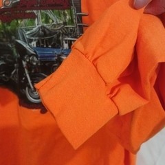 Harley Davidson Long Sleeve T-Shirt Orange 3XL Bayou Country Houma Louisiana