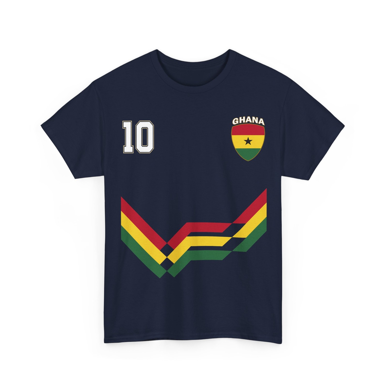 Ghana Soccer Shirt, Ghana Number 10 Soccer Jersey Style Shirt gallery