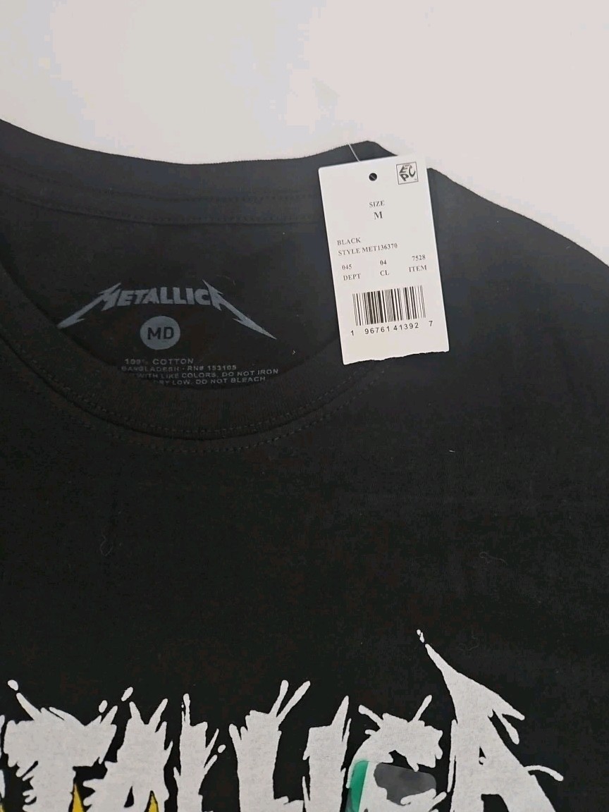 Metallica Short Sleeve Graphic T-Shirt Men’s Size Medium Metal Band Music gallery