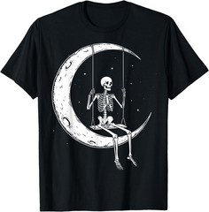 Skeleton Moon Swing T-Shirt