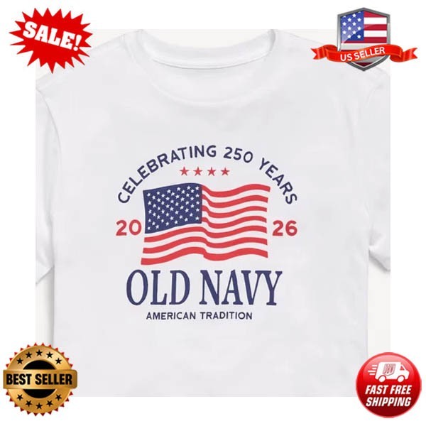 OLD NAVY US Flag 2026 250th Anniversary T-SHIRT reprint gallery