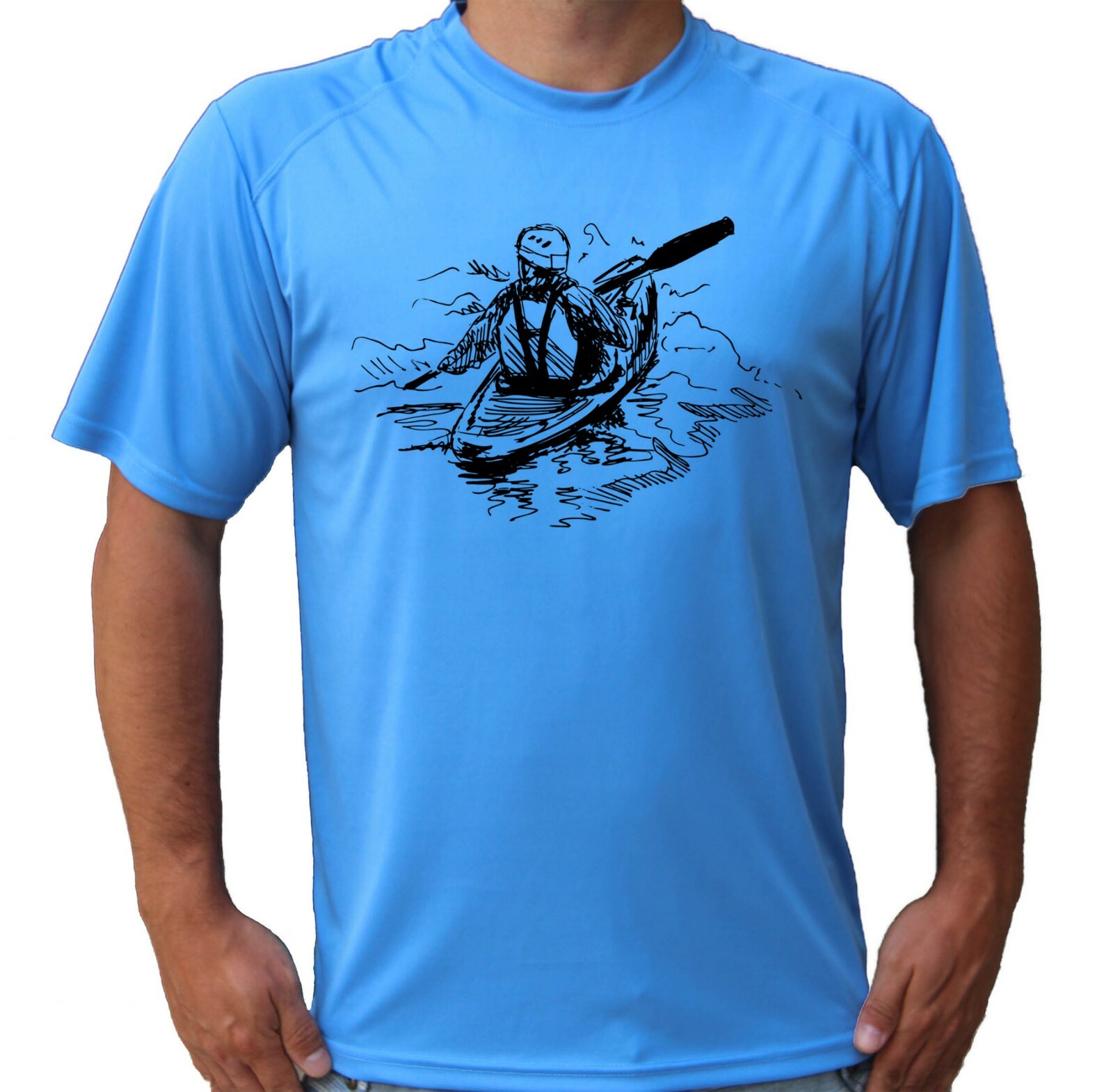 Kayak Fishing Fisherman Boat Beach Sun UPF 50 T-Shirt Water Sport UV Protection gallery