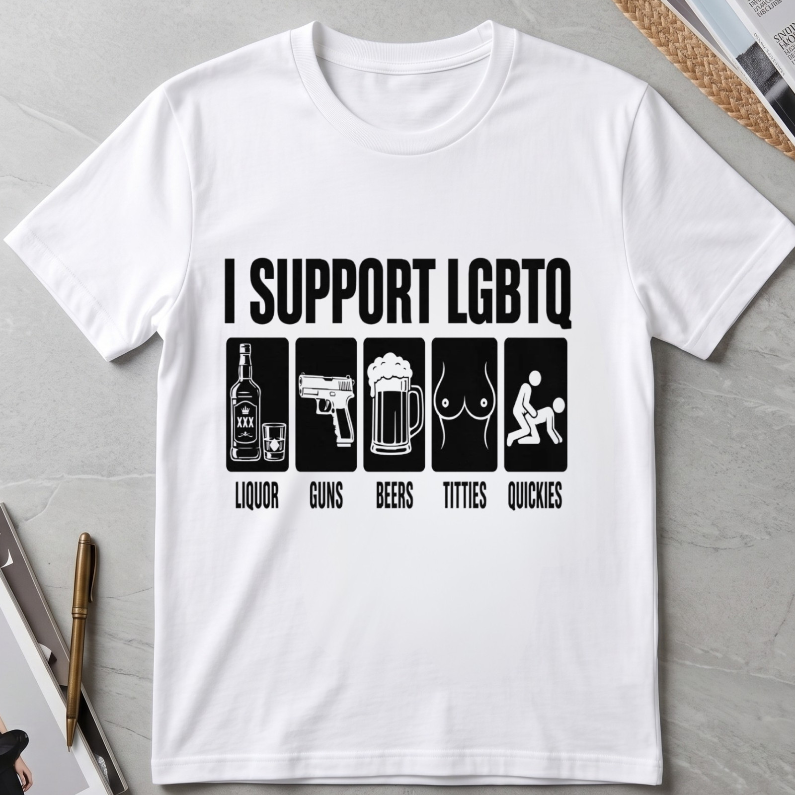 I Support LGBTQ T-Shirt Pride Month Graphic Tee Social Justice Tee Gift For Him gallery