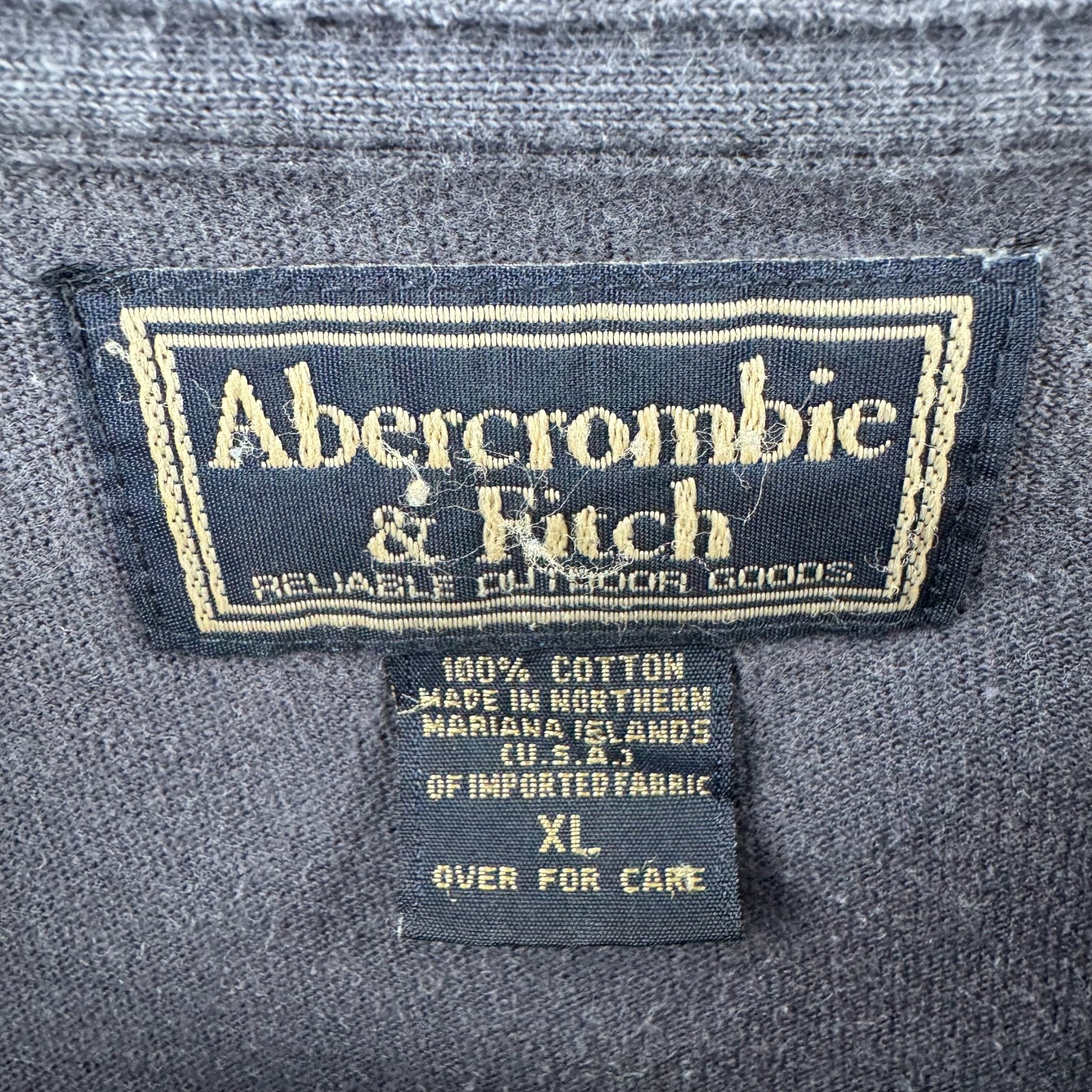 Vintage Abercrombie Shirt Mens XL Gray 90s USA Distressed Baseball gallery