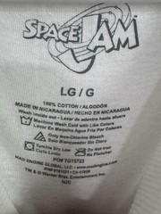 Space Jam Tune Squad T Shirt Large White Bugs Bunny Daffy Duck Taz Graphic Tee
