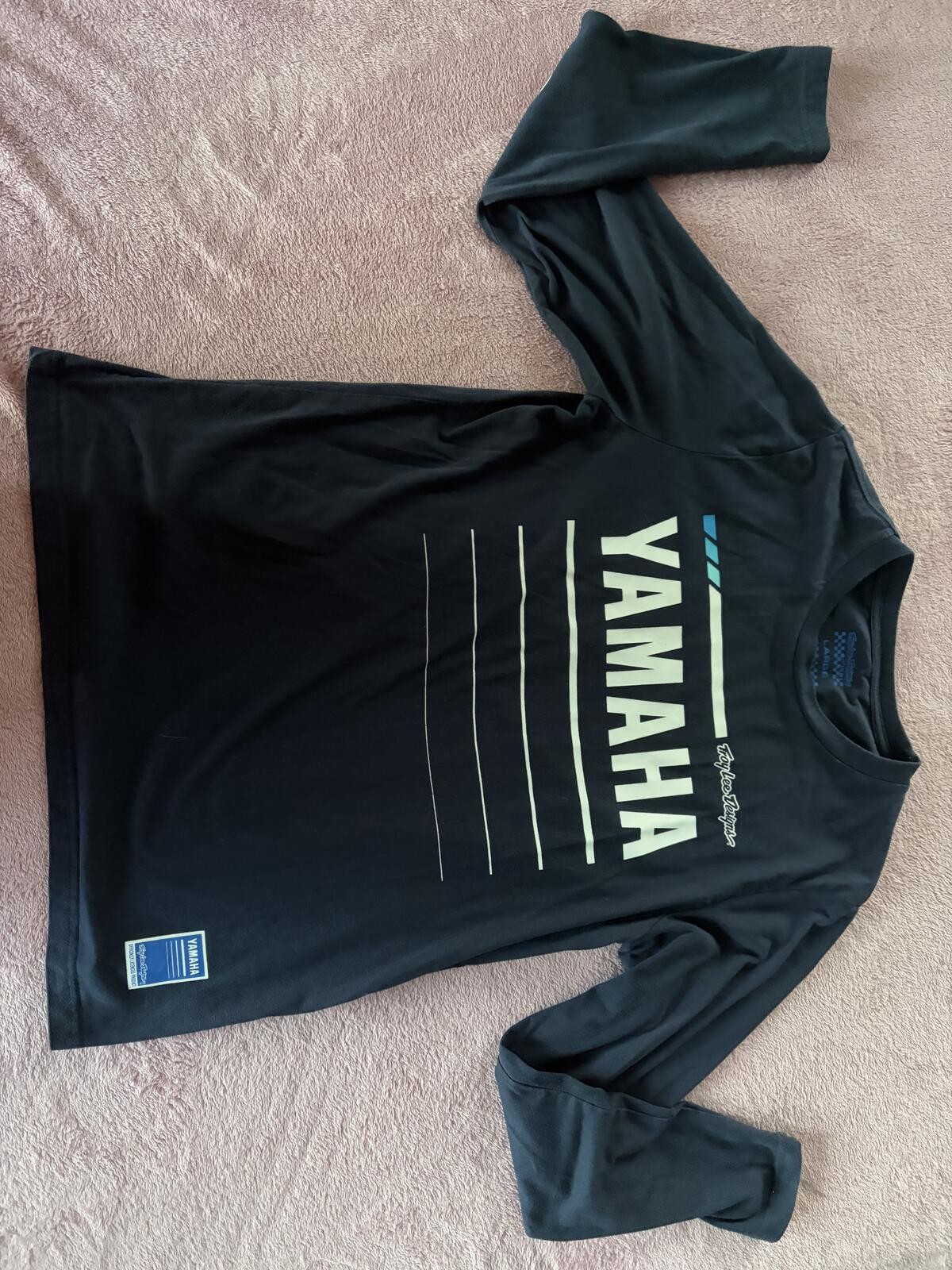 Yamaha Taylor Designs Black Long Sleeve Graphic Shirt Size L