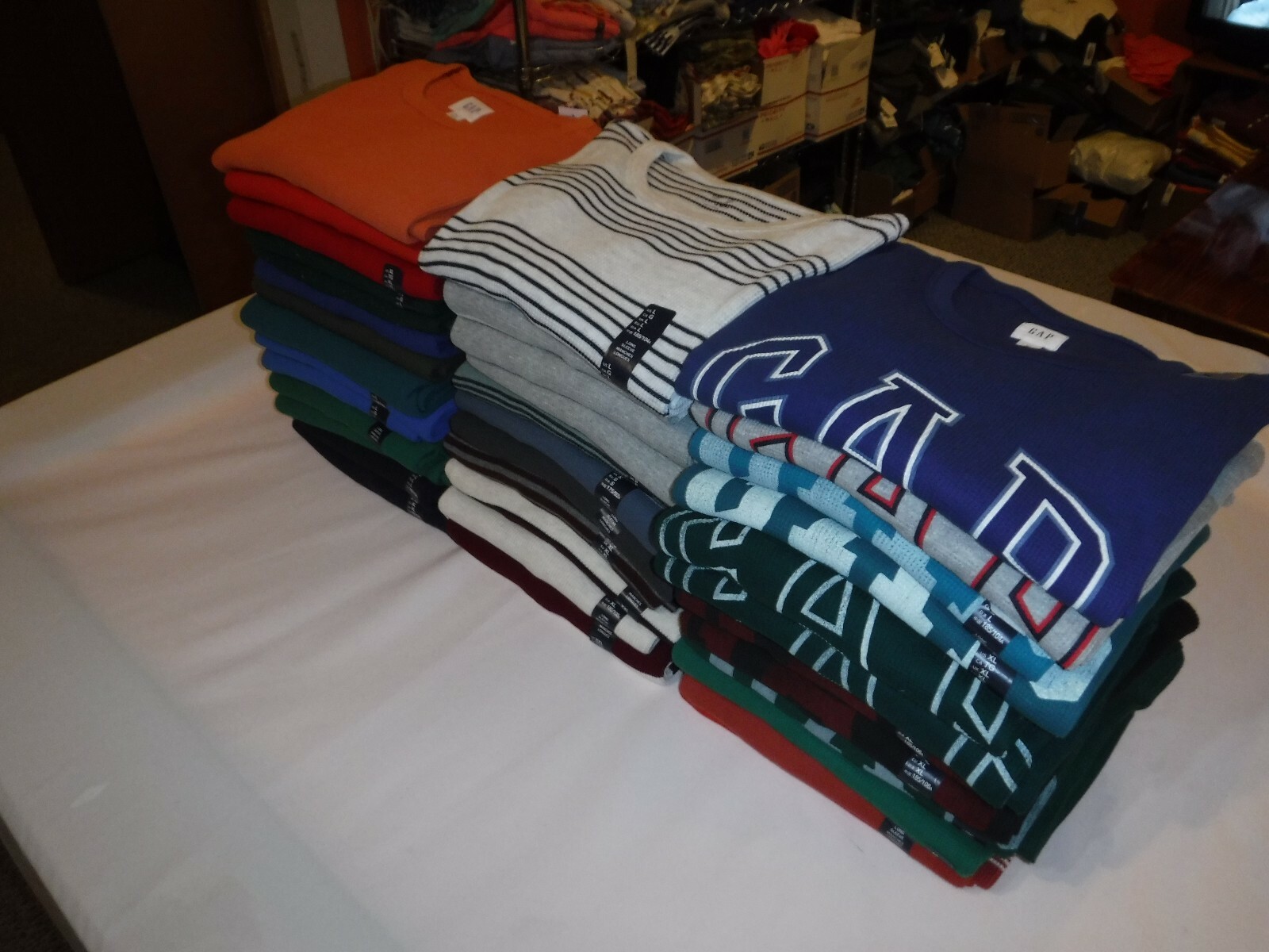 Long Sleeve Men's Thermal T-Shirts GAP, XXL, XL,L,M,S,XS,100% cotton Many Colors gallery