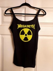 Megadeth Nuclear tank top Glitter Vinyl Megadeth crop Top Megadeth Shirt