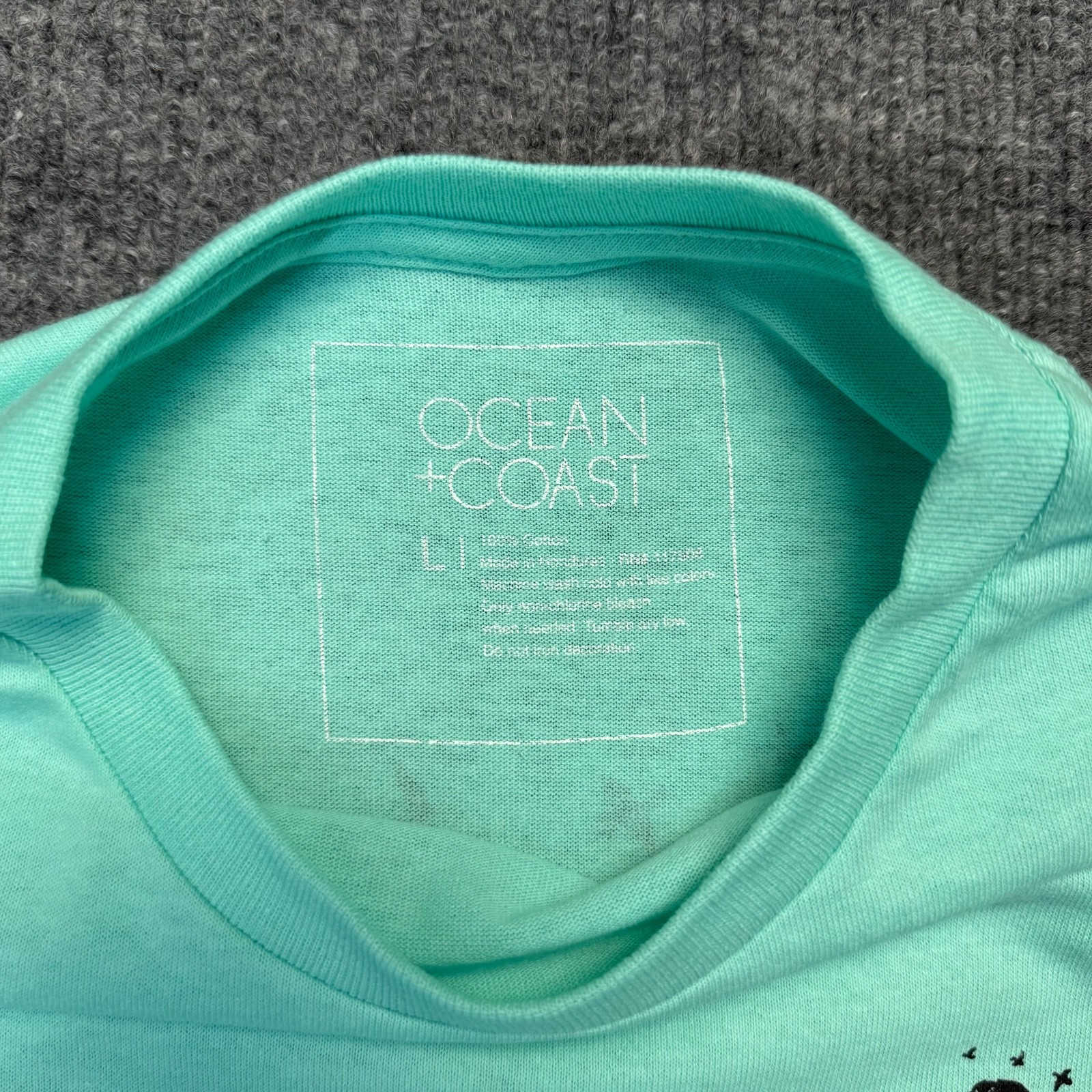 Southern Outfitters Ocean & Coast T-Shirt Mens L Mint Green Short Sleeve gallery