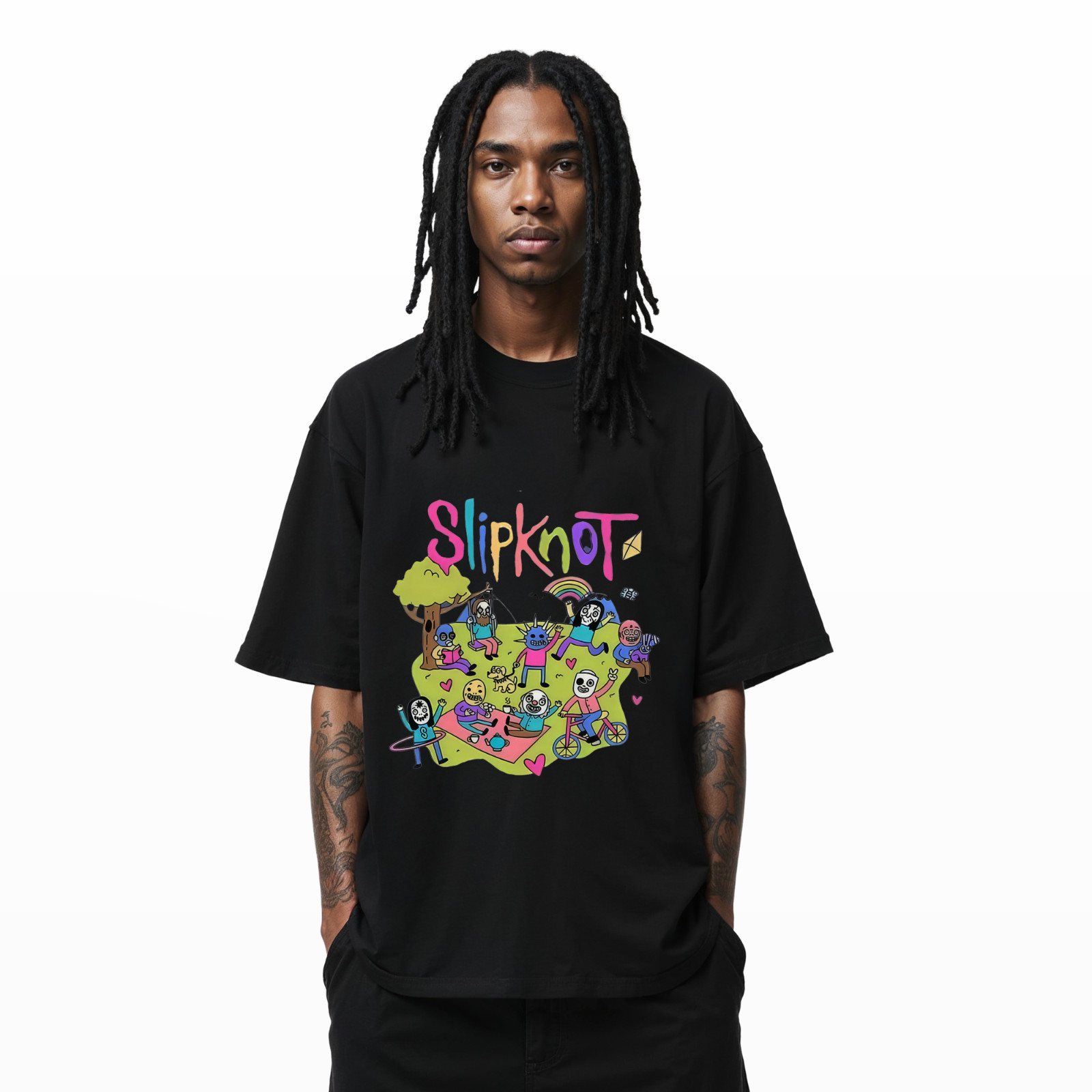 Slipknot Cartoon Parody T-Shirt – Funny Cute Band Graphic Tee A474 gallery