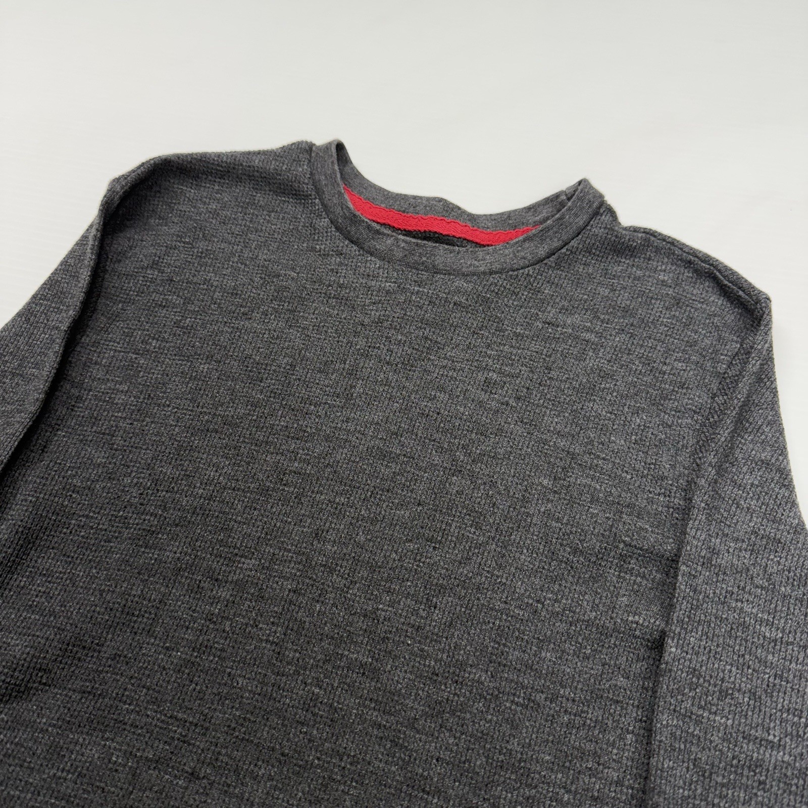 Vtg Ecko Unltd Mens Thermal Waffle Knit Long Sleeve Shirt M Gray Punk Skater Y2K gallery