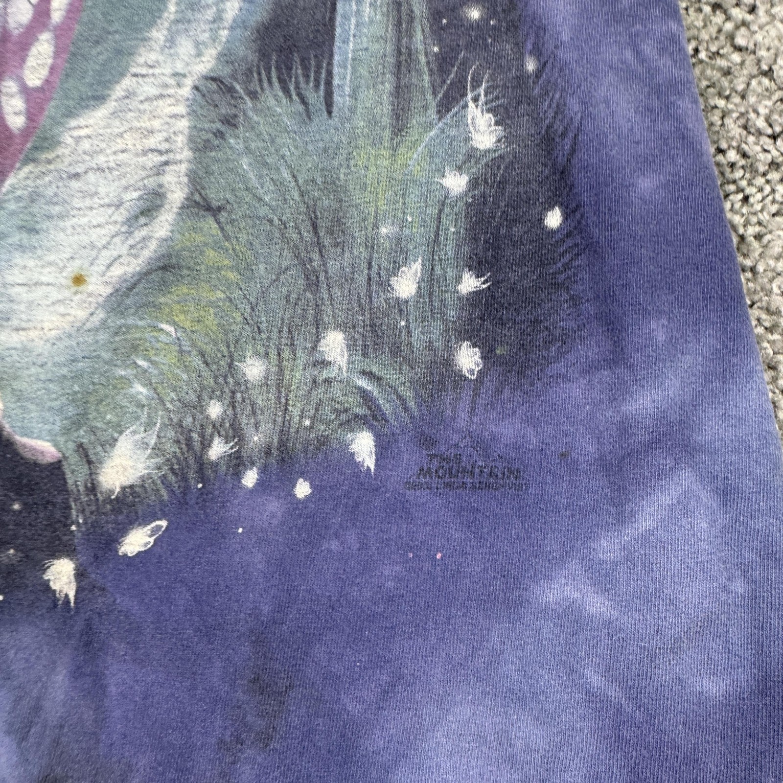 The Mountain Shirt Mens Medium Blue Fairy Moon Graphic Tee Fantasy Tie Dye gallery