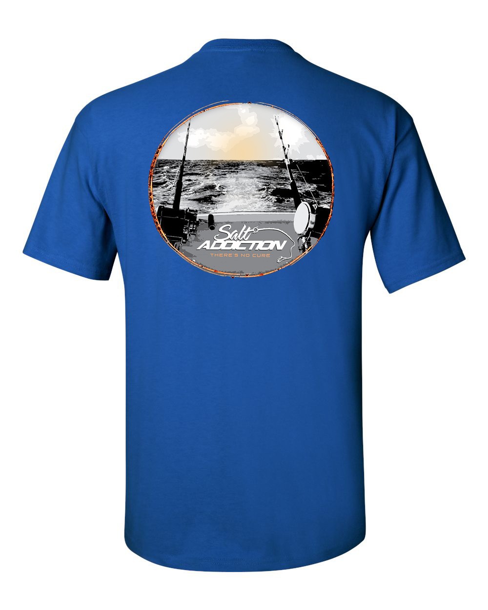 Salt Addiction Saltwater Fishing Short Sleeve T Shirt trolling Ocean gallery