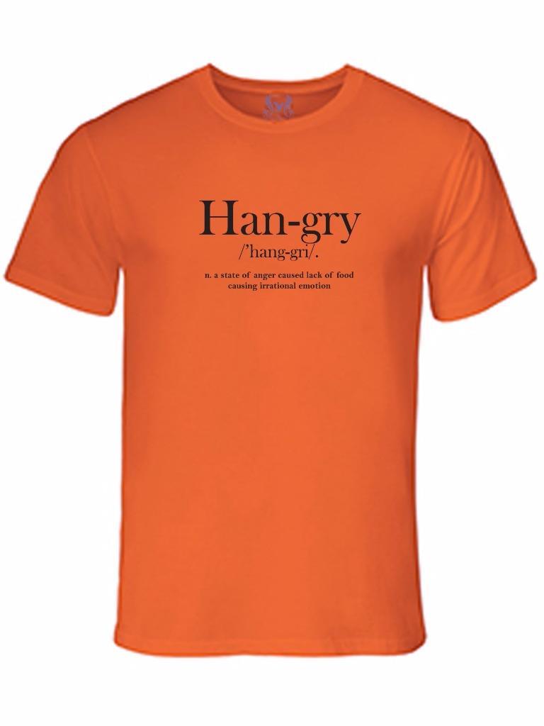 NW MEN'S PRINTED HANGRY FUNNY HIPSTER DESIGN COTTON T-SHIRT ALL COLOR & SIZE gallery