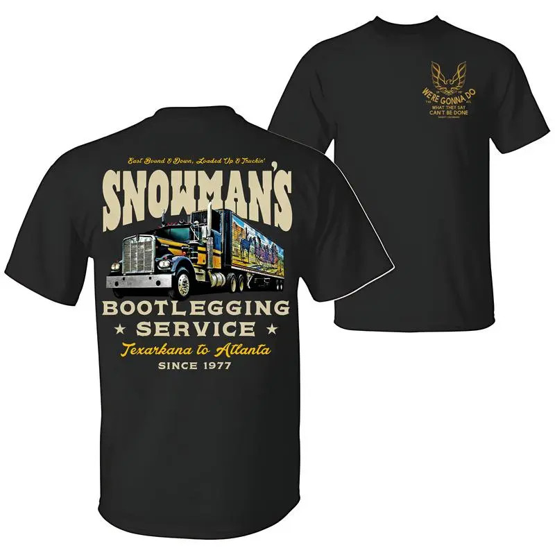 Winter outfit Snowman's Bootlegging Service 2-Side T-Shirt, Smokeyy gallery
