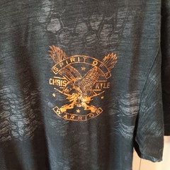 Affiction Chris Kyle Black & Orange T-Shirt, Size XL
