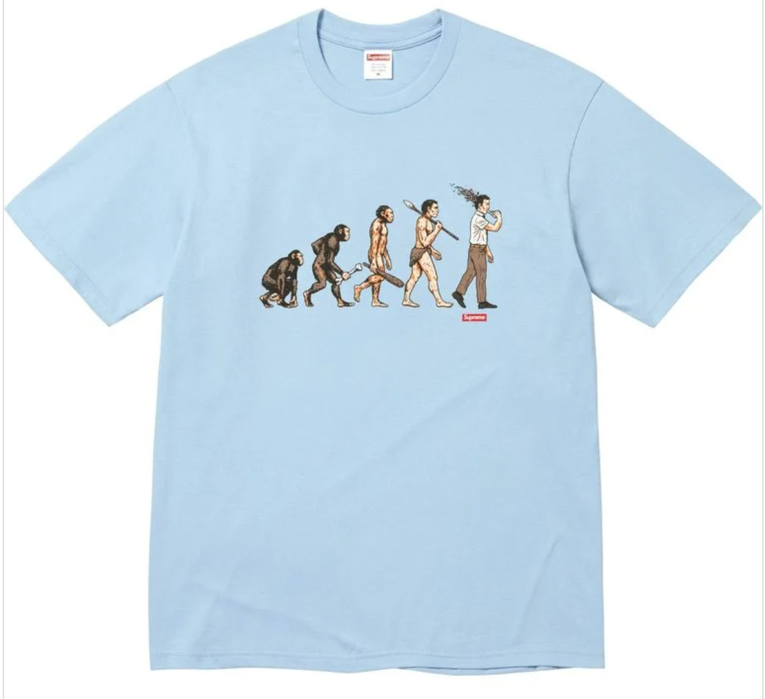 Supreme Evolution Tee T-Shirt Size XL Powder Blue SS26 Brand New 2026 Free S&H gallery