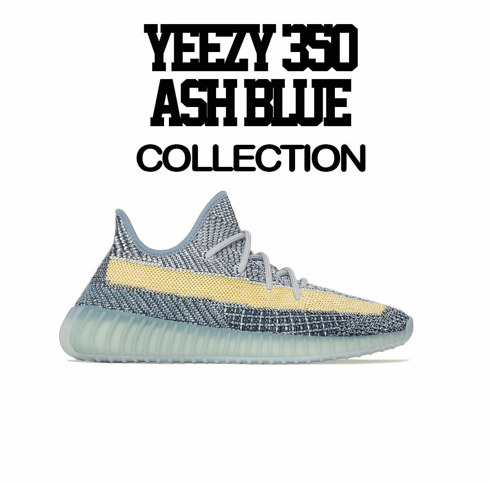 Shirt Match Yeezy 350 Ash Blue - ST 350 Tee gallery