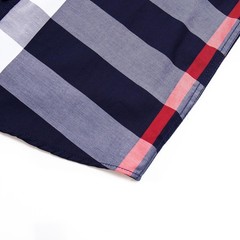 Mens Plaid Shirt Designer Engineered Stripes Stretch Button Up New Casual Dress