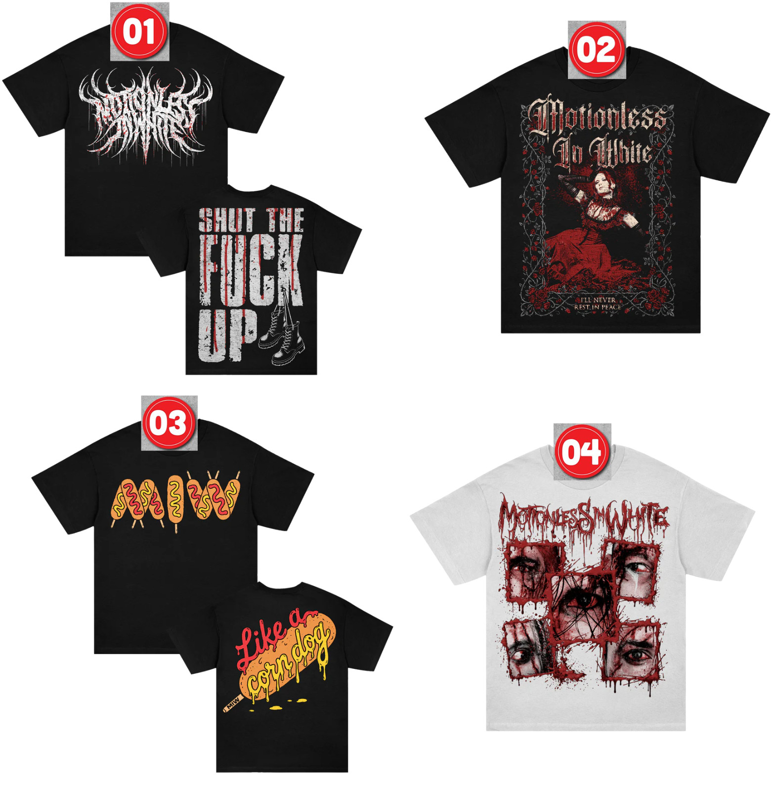 Motionless In White miw merch 2026 Tee, T-Shirt Reprint