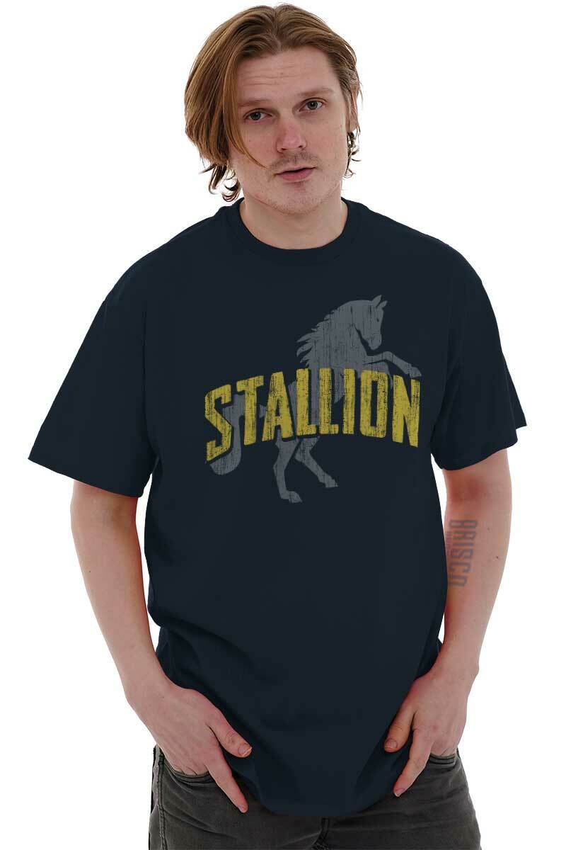 Funny Sarcastic Italian Stallion Horse Movie Mens Casual Crewneck T Shirts Tees gallery