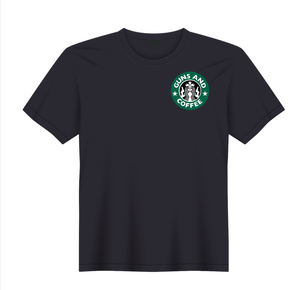 Guns And Coffee Rifle 2nd Amendment NRA Pistol T-Shirt NEW S, M, L, XL