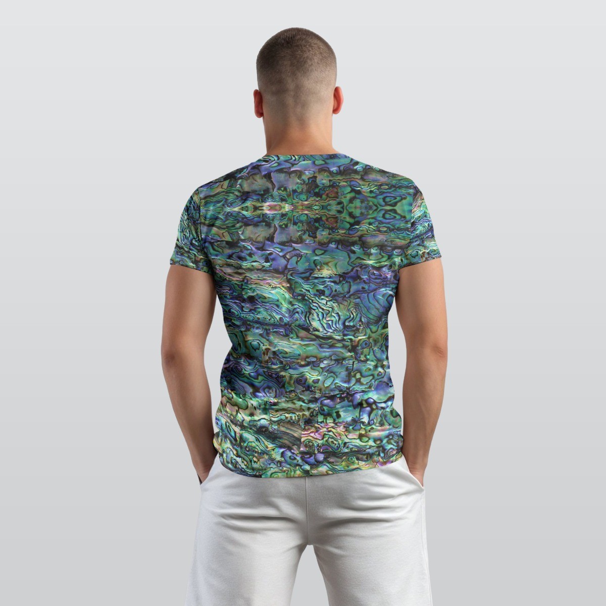 Abalone Print Men's O-Neck T-Shirt gallery